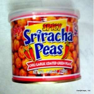 Hapi Snacks Spicy Sriracha Peas   Chili Garlic Coated Green Peas