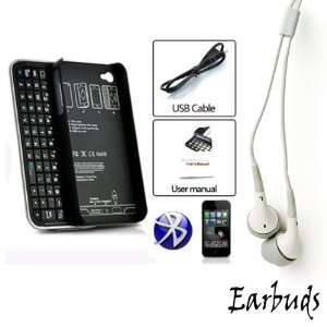  Apple iPhone 4S Black Bluetooth Slideout Keyboard Ultra 