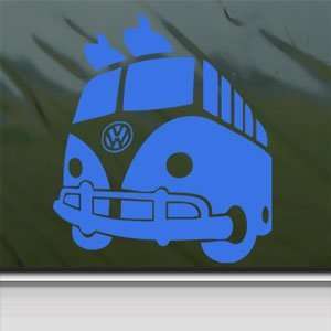  VW Bus Old School Soul Surfer Blue Decal Window Blue 