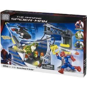  Mega Bloks Spiderman 4 Oscorp Tower: Toys & Games