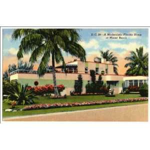    Reprint A modernistic Florida home at Miami Beach: Home & Kitchen