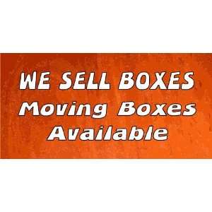  3x6 Vinyl Banner   Moving Boxes Available 