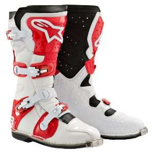   Tech 8 Light Boots, White/Red, Size: 5 2011011 23 5: Automotive
