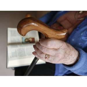  Elderly Person Reading the Bible, Chedde, Haute Savoie 