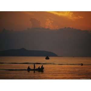 Fishermen Set Out at Dawn on the South China Sea Premium Photographic 