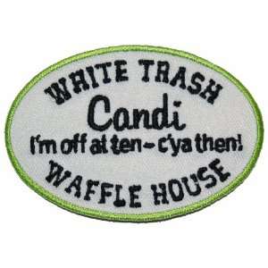  White Trash Waffle House Novelty Iron On Patch FD 