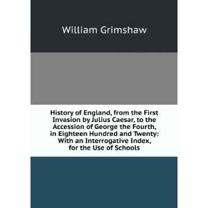   Interrogative Index, for the Use of Schools William Grimshaw Books