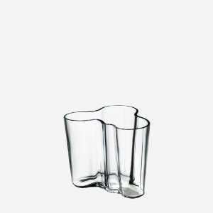  iittala Alvar Aalto 3 3/4 Inch Glass Vase GREY: Home 