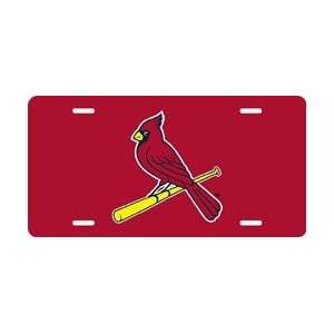 St. Louis Cardinals Laser Cut Red License Plate: Sports 