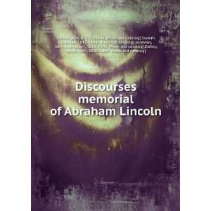  Discourses memorial of Abraham Lincoln: N. J. Citizens 