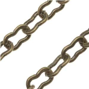  Antiqued Brass Krinkle Chain 4.5mm Bulk By The Foot: Arts 