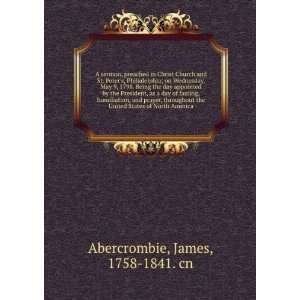   States of North America.: James, 1758 1841. cn Abercrombie: Books