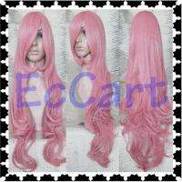 Vocaloid Camellia Luka Ruka Pink Cosplay Wig Hime Wavy  