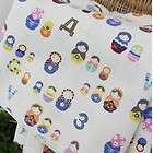New Cotton Oxford Upholstery Home Deco Fabrics RUSSIAN DOLL Blue 1yd