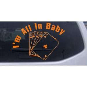  Poker Im All In Baby Car Window Wall Laptop Decal Sticker 
