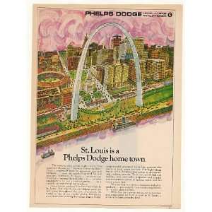  1969 St Louis Lee Albertson art Phelps Dodge Print Ad 
