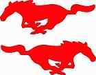 Car sticker emblem decal MUSTANG HORSE FORD racing striping graphic 