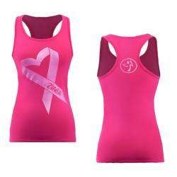 Zumba Fitness Think Pink Pink Ribbon Racerback Tank, New With Tag 
