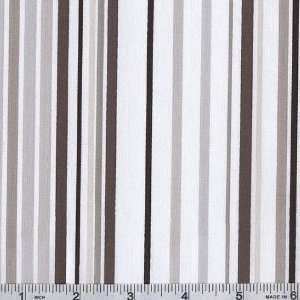  45 Wide Two Young Street Stripe Brown Fabric By The Yard 