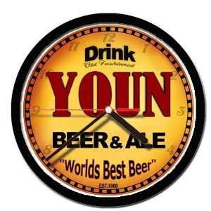  YOUN beer and ale cerveza wall clock: Everything Else