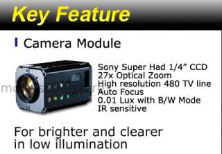 CCTV 27x PTZ Dome Camera/ 64Presets/ 4Tours/ Sony CCD  