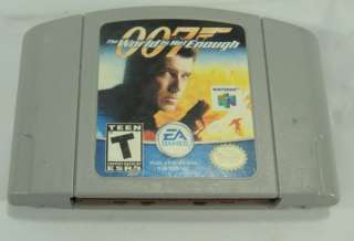 007 The World is not Enough Nintendo 64 N64 Game  