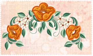 Pastel Tulips APPLIQUE machine embroidery designs set  