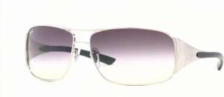 NEW RAY BAN RB 3320 042/8G SILV STR GRY SUNGLASSES 64MM  
