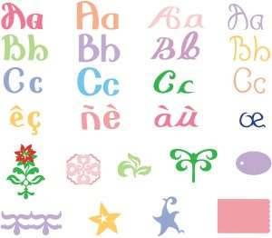  & NOBLE  Cricut Font Cartridge Ashlyns Alphabet by Provo Craft