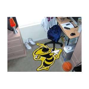  Georgia Tech Yellow Jackets Cut Out Floor Mat: Sports 