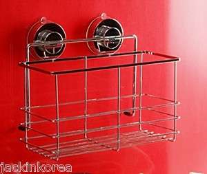 DEHUB Suction Chrome Caddy Shelf 250mm,10inch Bottle Rack  