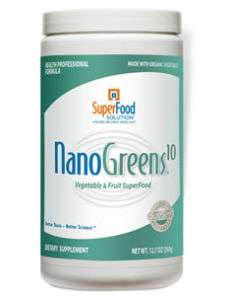 NanoGreens10 Vegetable/Fruit Greens Superfood 12.7oz  