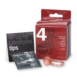  LifeStyles 4 Play Vibe Lubricated Latex Condoms, 1 pack 