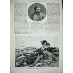  1889 Portrait Wyllie Yawl Ladybird North Sea Boat