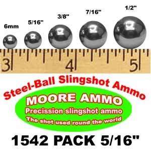  1,542 pack 5/16 Steel Ball slingshot ammo (7 lbs): Sports 