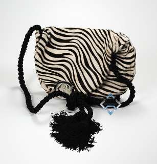 Charriol Sale Zebra Print Handbag Calf Hair  