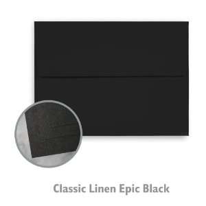 CLASSIC Linen Epic Black Envelope   1000/Carton: Office 