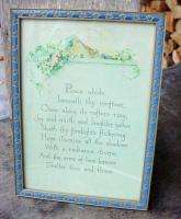 Vintage Home Sweet Home Style Motto Framed Picture Print  