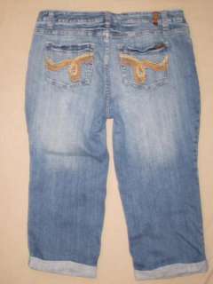 Womens Zana Di jeans size 18 stretch cuffed capris  