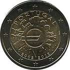   portugal 2 euro commemorative 10th anniversary of expedited shipping