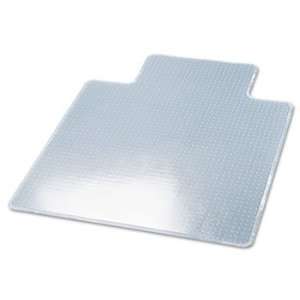   Beveled Mat for Medium Pile Carpet, 45w x 53l, Clear