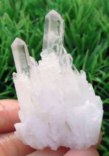 Pretty Clear Specimen Healing Quartz crystal Cluster*  