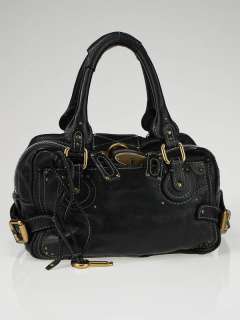 Chloe Black Leather Paddington Small Satchel Bag  