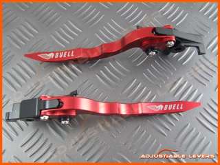 2008 2009 Buell 1125R CR Red Blade Levers Buell Logo  