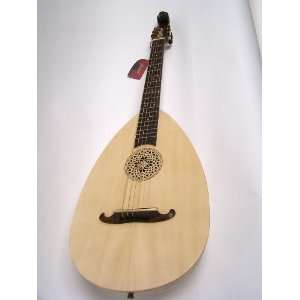  Lute guitar, Steel, Lacewood, Gears Musical Instruments