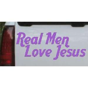 Real Men Love Jesus Text Only Christian Car Window Wall Laptop Decal 