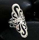 JJBZ GORGEOUS HIGH PROFILE ORNATE STERLING RING SZ 8 items in JuJuBeez 