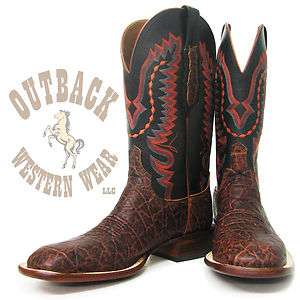 Lucchese Mens Bark Elephant Boots CY1406  