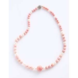 A Grade Fossilized Pink Coral and Pearl 6mm 8mm 14mm 