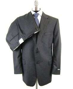 New HICKEY FREEMAN Pinstripe Suit 46 46R NWT $1,495  